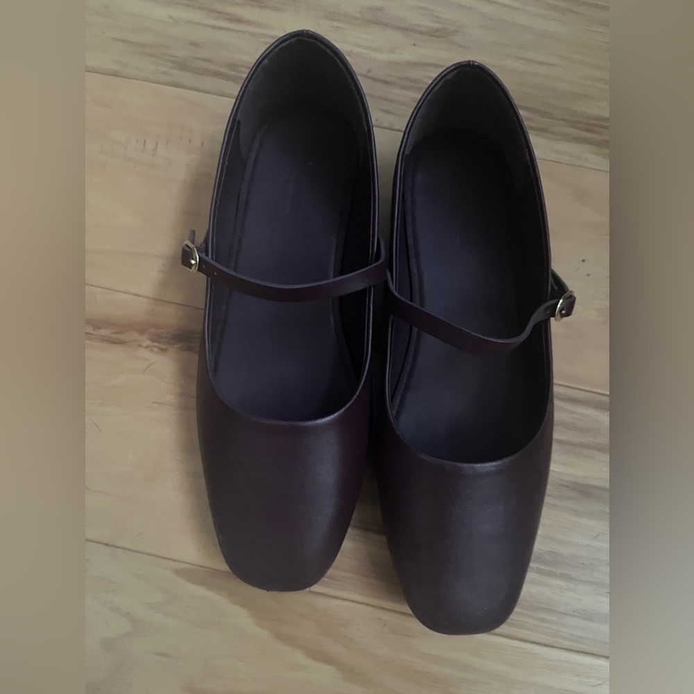 Banana Republic Factory Maroon Mary Jane Flats